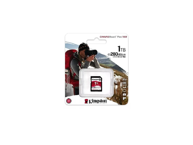 TARJETA DE MEMORIA SD KINGSTON CANVAS REACT PLUS V60 1TB 1