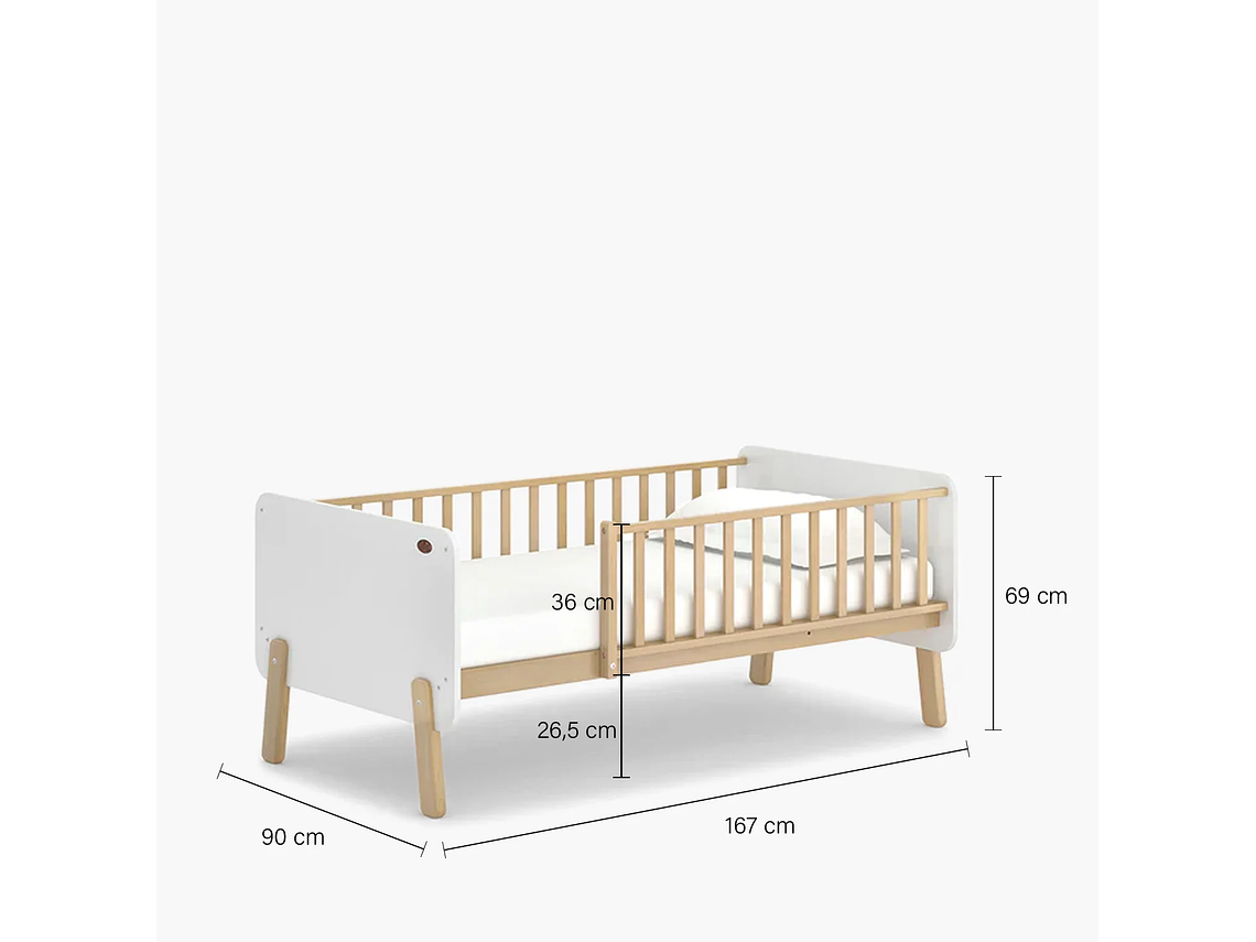 CAMA INFANTIL COLOMBA NATURA/BLANCO FORM 5