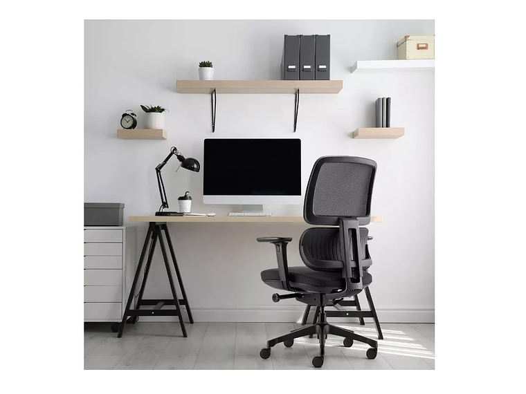 SILLA OFICINA O ESCRITORIO ORCUS NEGRO FORM 6