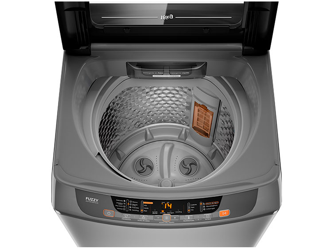 LAVADORA CARGA SUPERIOR MADEMSA 18 SZG 18KG GRIS 6