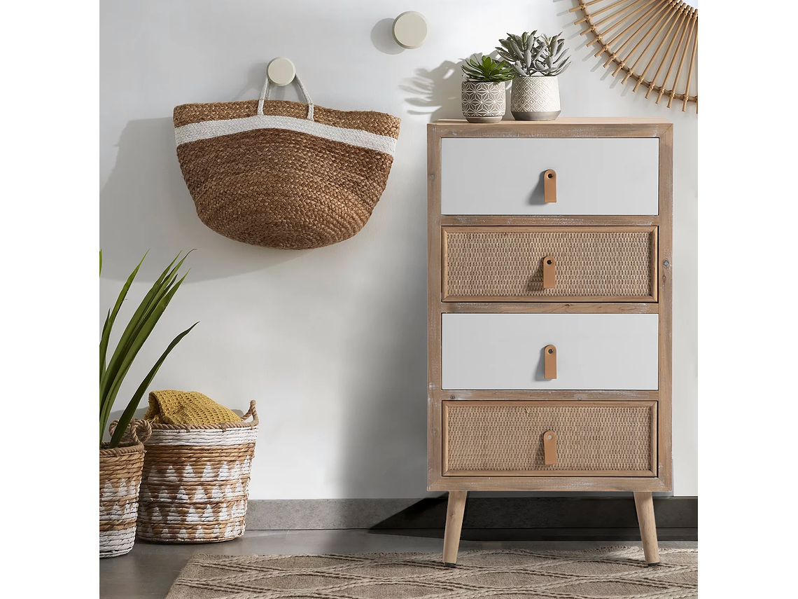 CAJONERA ALICIA NATURA/BLANCO FORM 2