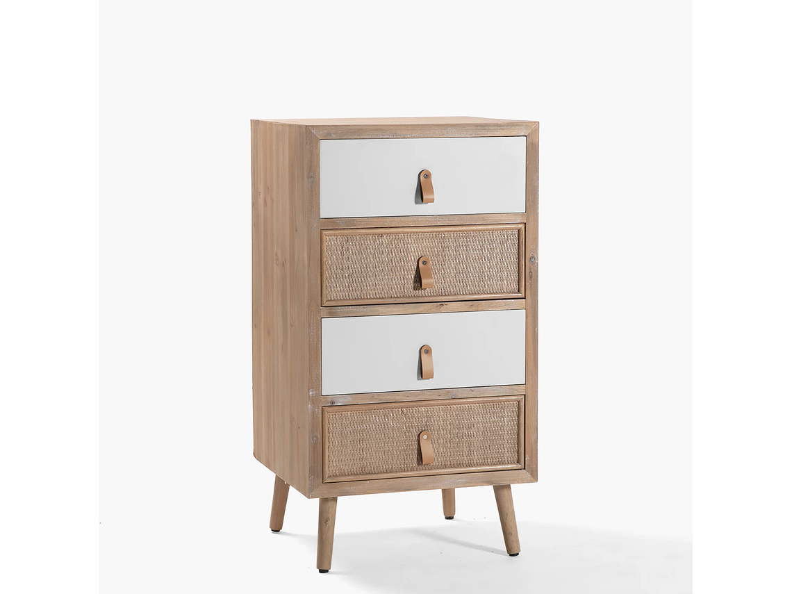 CAJONERA ALICIA NATURA/BLANCO FORM 3