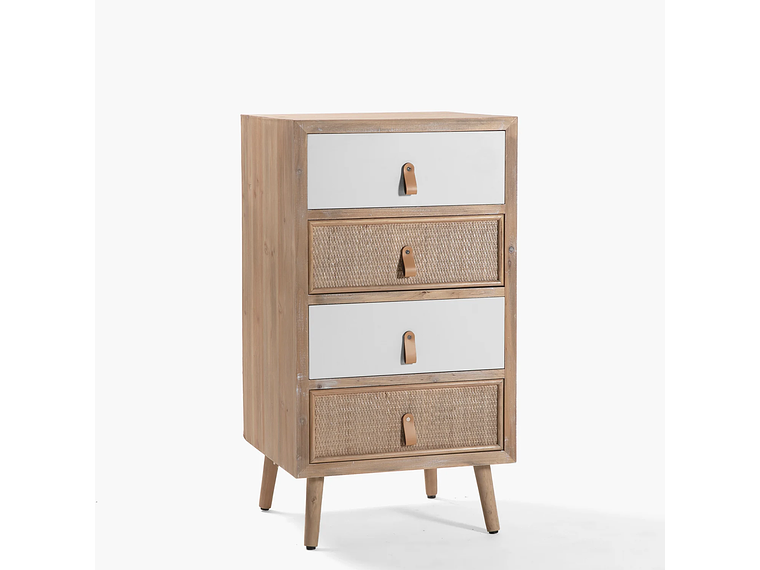 CAJONERA ALICIA NATURA/BLANCO FORM 3