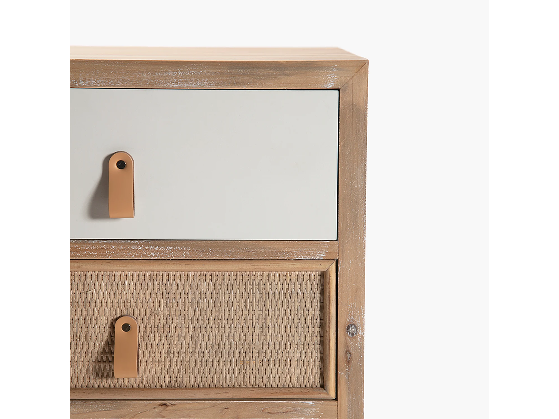 CAJONERA ALICIA NATURA/BLANCO FORM 4