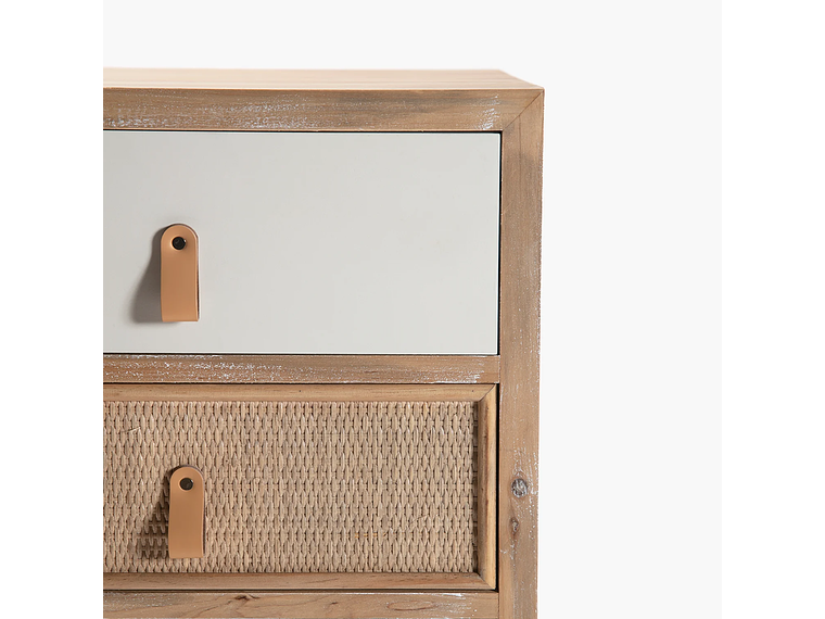 CAJONERA ALICIA NATURA/BLANCO FORM 4