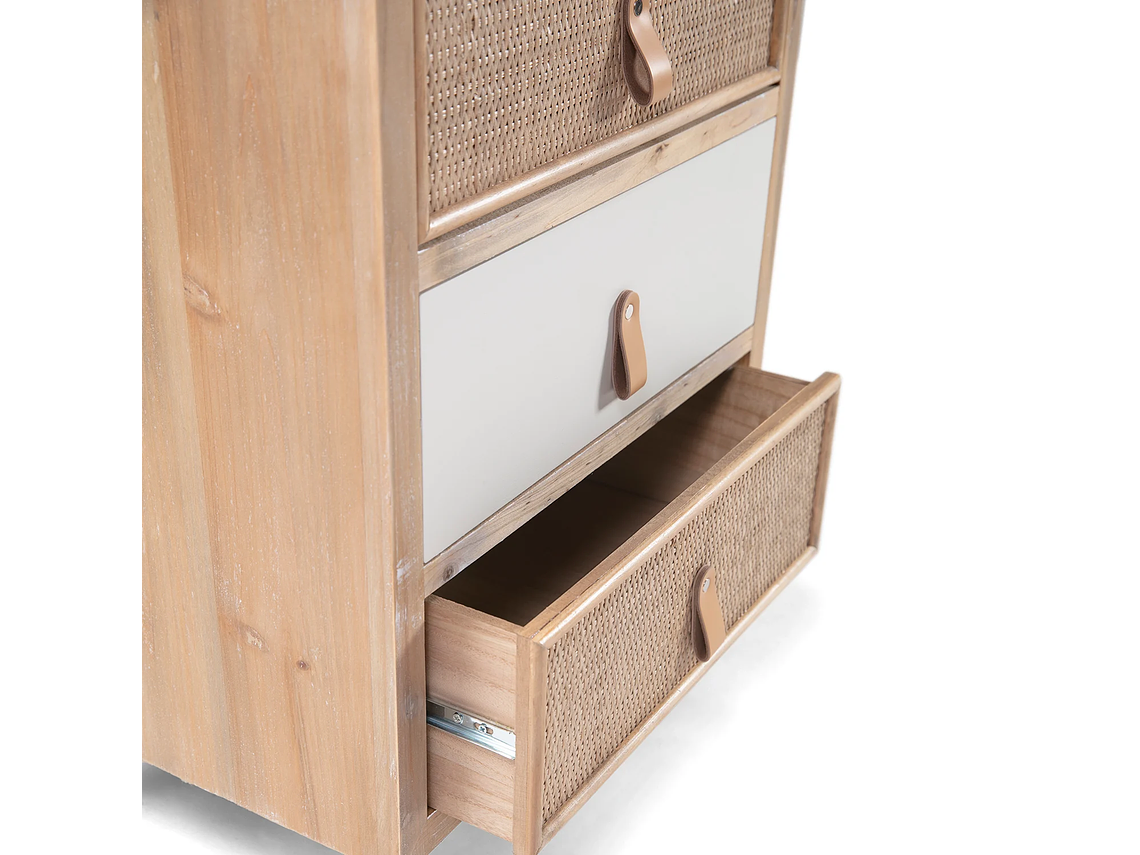 CAJONERA ALICIA NATURA/BLANCO FORM 5