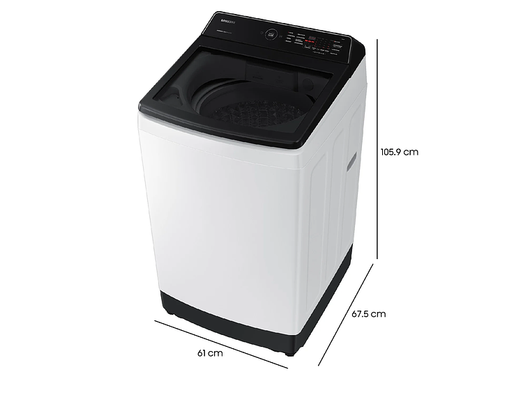 LAVADORA DE CARGA SUPERIOR 13KG CON ECO BUBBLE BLANCA 6