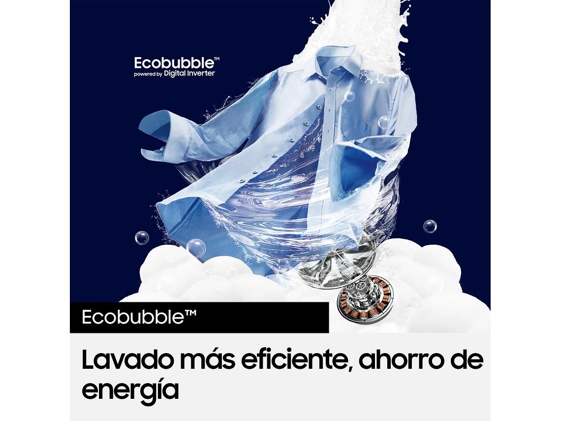 LAVADORA DE CARGA SUPERIOR 13KG CON ECO BUBBLE BLANCA 9
