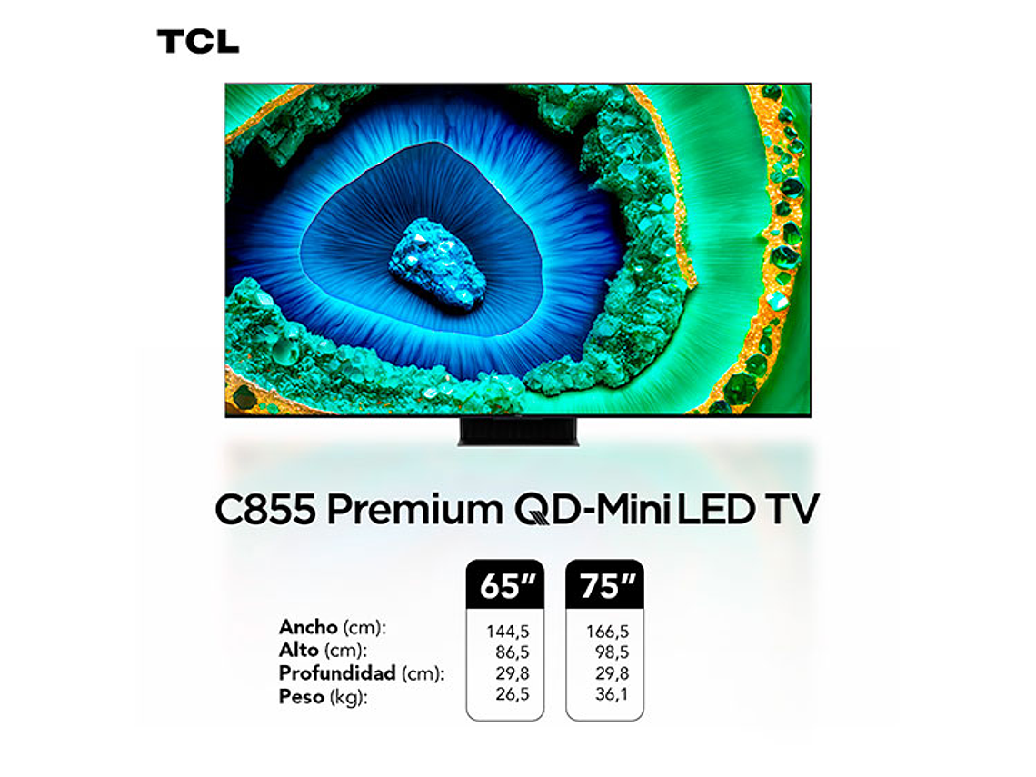 TELEVISOR SMART TV TCL 65C855 4K UHD 65