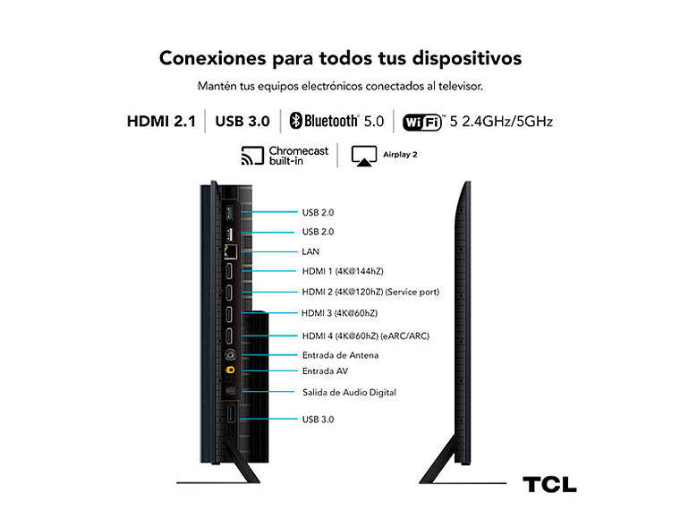 TELEVISOR SMART TV TCL 65C855 4K UHD 65