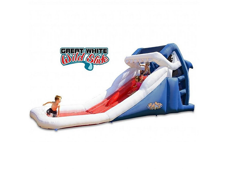 TOBOGAN DUAL TIBURON BLANCO 1