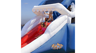 TOBOGAN DUAL TIBURON BLANCO