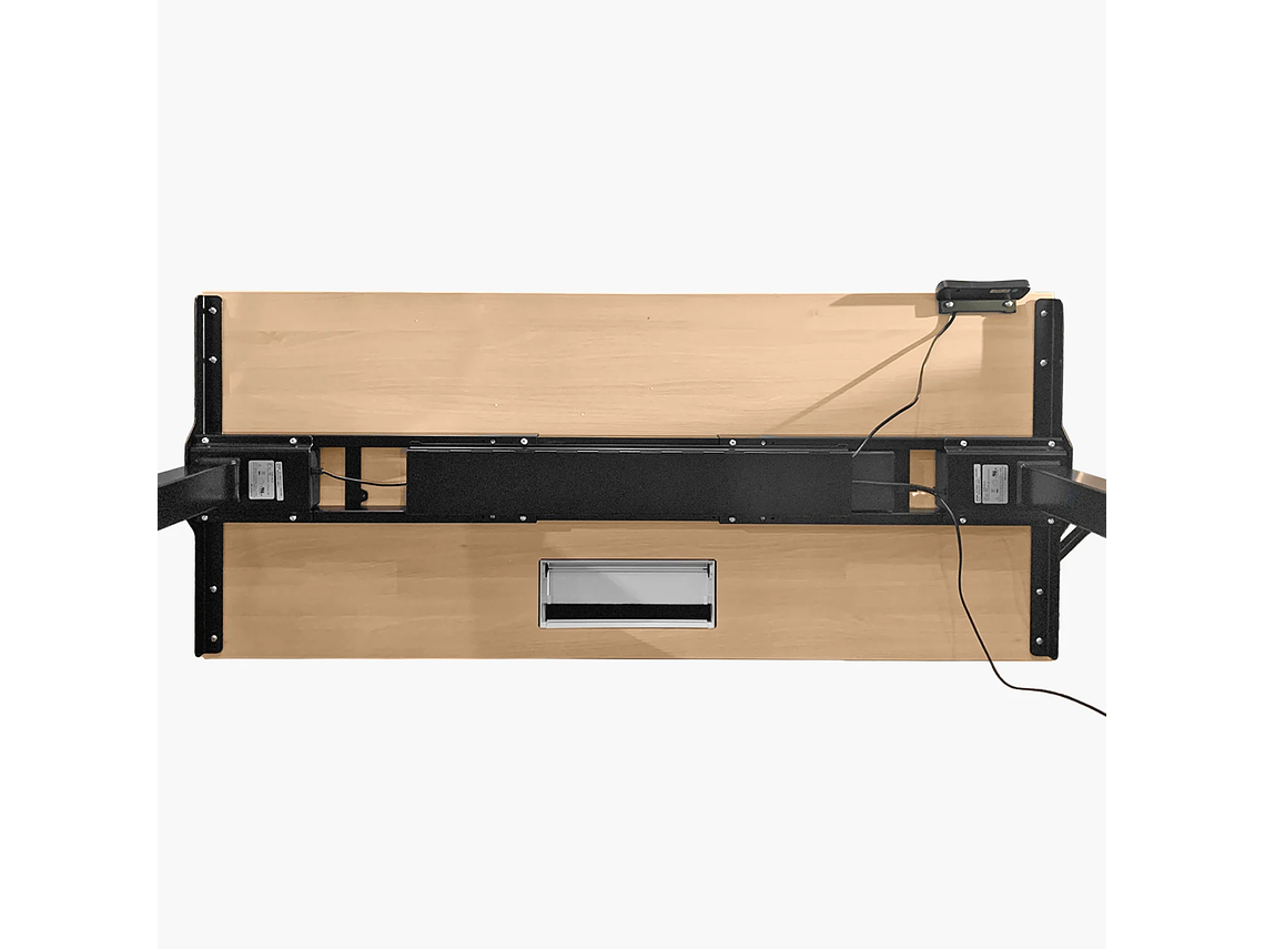 ESCRITORIO FORM OFFICE COSMO ELÉCTRICO DUAL CON PASACABLES 160X70 METAL 2