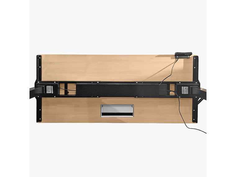 ESCRITORIO FORM OFFICE COSMO ELÉCTRICO DUAL CON PASACABLES 160X70 METAL 2