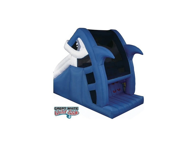 TOBOGAN DUAL TIBURON BLANCO 3