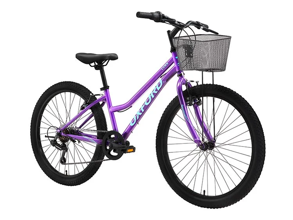 BICICLETA INFANTIL OXFORD LUNA MORADO ARO 24 1