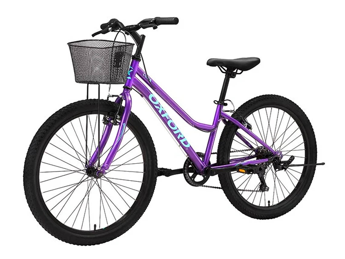 BICICLETA INFANTIL OXFORD LUNA MORADO ARO 24 3