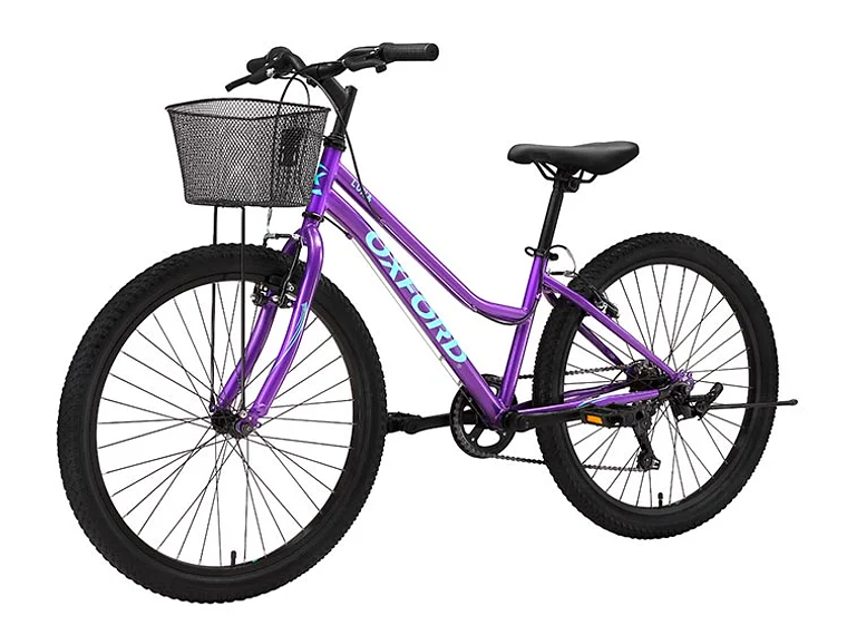 BICICLETA INFANTIL OXFORD LUNA MORADO ARO 24 3