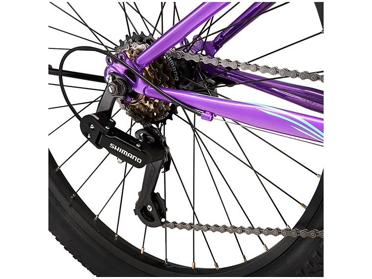 BICICLETA INFANTIL OXFORD LUNA MORADO ARO 24 4