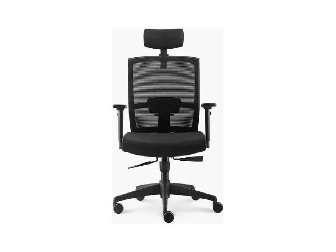SILLA DE OFICINA TAYLOR SYNCRO CON CABECERO COLOR NEGRO 1