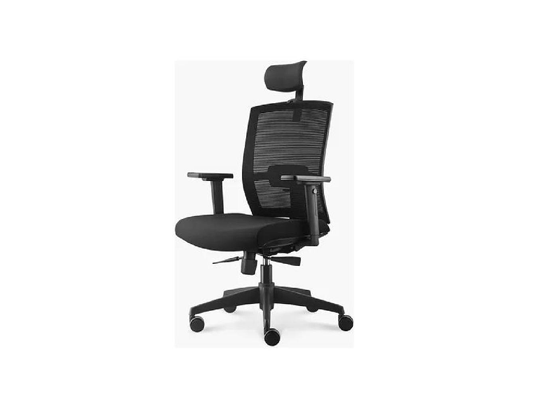 SILLA DE OFICINA TAYLOR SYNCRO CON CABECERO COLOR NEGRO 2