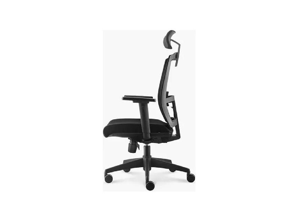 SILLA DE OFICINA TAYLOR SYNCRO CON CABECERO COLOR NEGRO 3
