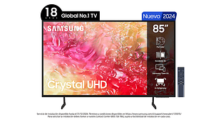TELEVISOR SMART TV SAMSUNG LED 4K UHD 85” CRISTAL DU7000