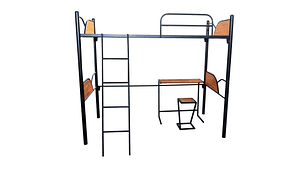 CAMA ALTA STUDIO 1.0 PLAZAS | NEGRO | 1_PLAZA