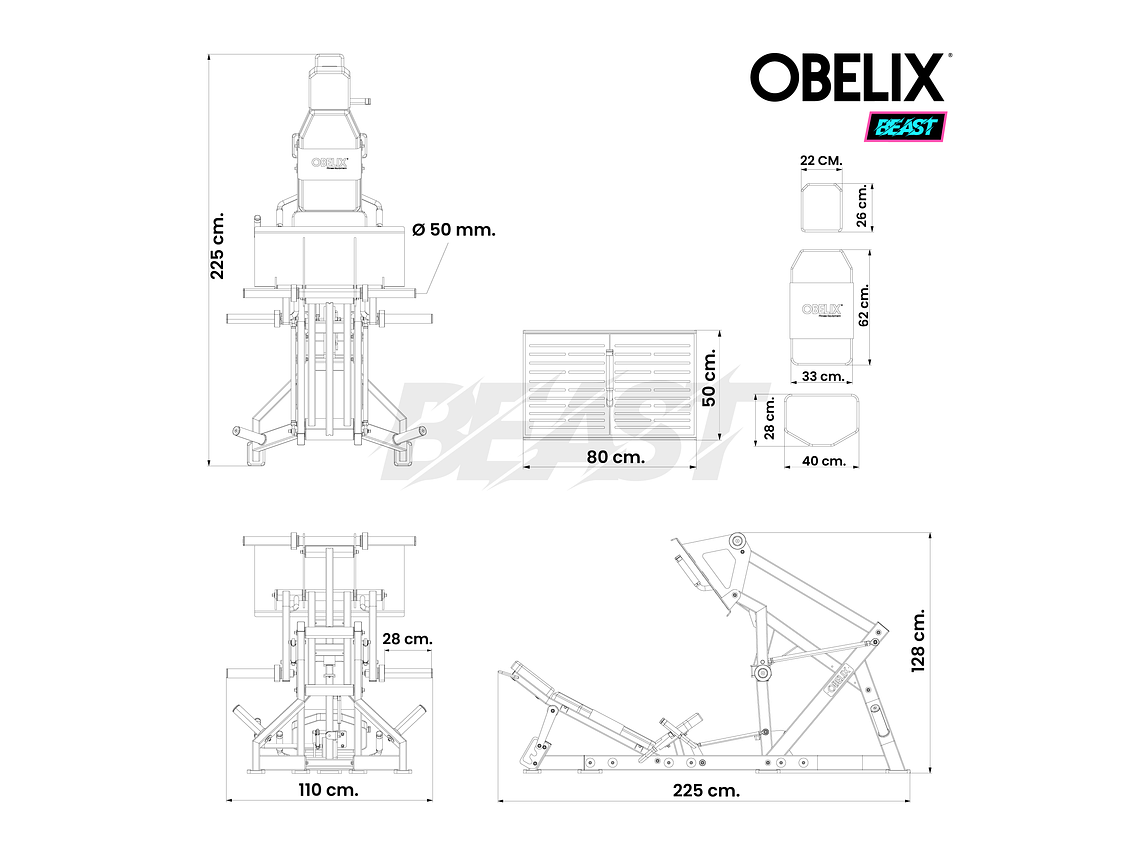 Prensa Pivote Beast | Obelix 4