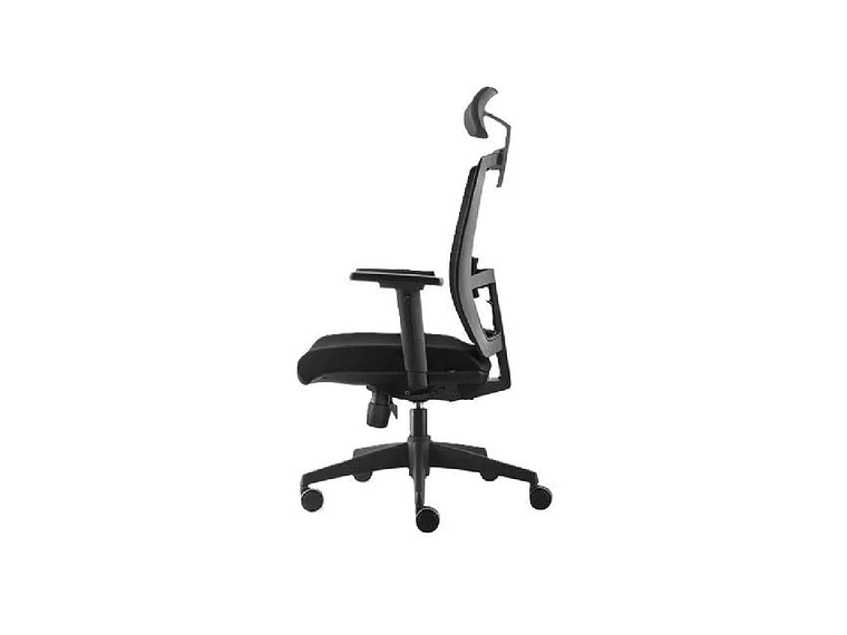 SILLA DE OFICINA TAYLOR SYNCRO CON CABECERO COLOR NEGRO 3