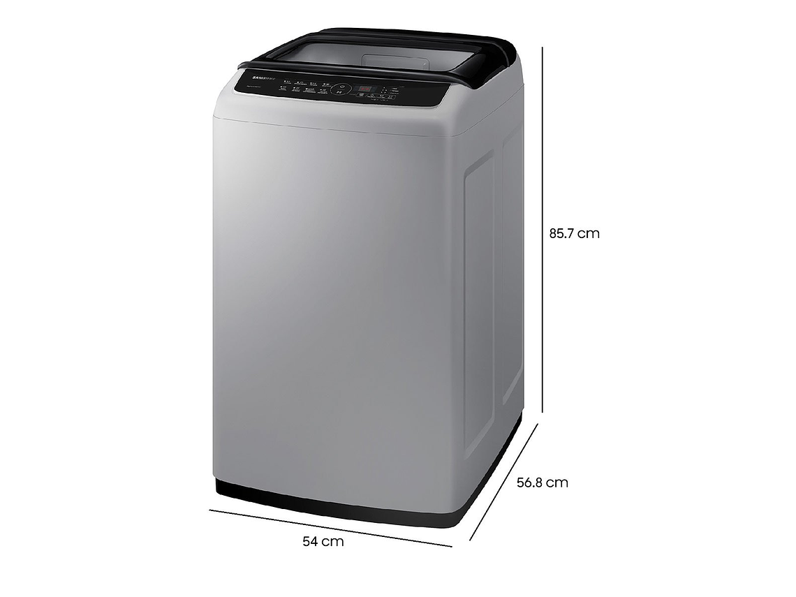 LAVADORA CARGA SUPERIOR SAMSUNG WA90CG4240BY 9KG GRIS 6