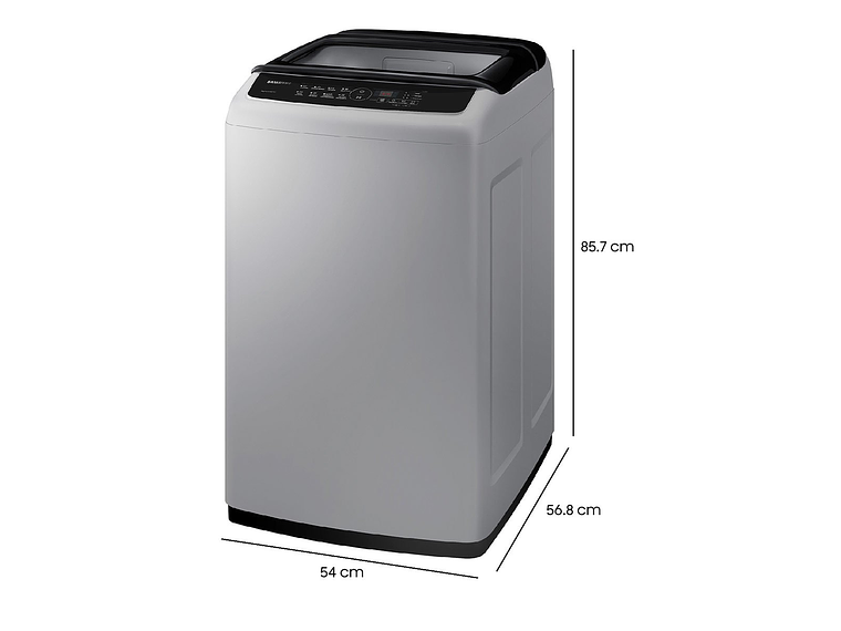 LAVADORA CARGA SUPERIOR SAMSUNG WA90CG4240BY 9KG GRIS 6