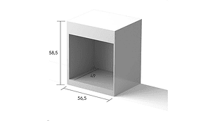 HORNO ELÉCTRICO FENSA F 1060R A EMPOTRABLE 66 L