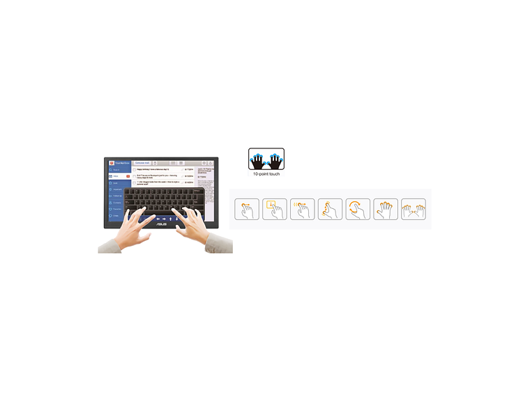 ASUS MONITOR TOUCH LED VT168HR 15.6' HD 10 PUNTOS TÁCTILES NEGRO 3