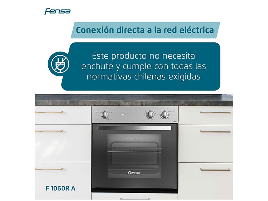 HORNO ELÉCTRICO FENSA F 1060R A EMPOTRABLE 66 L 7