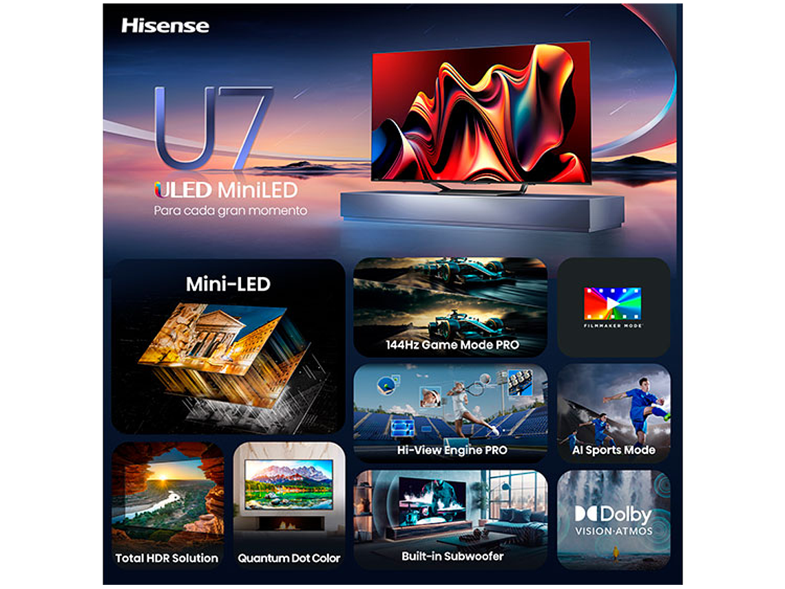 SMART TV HISENSE MINI LED UHD 4K 75
