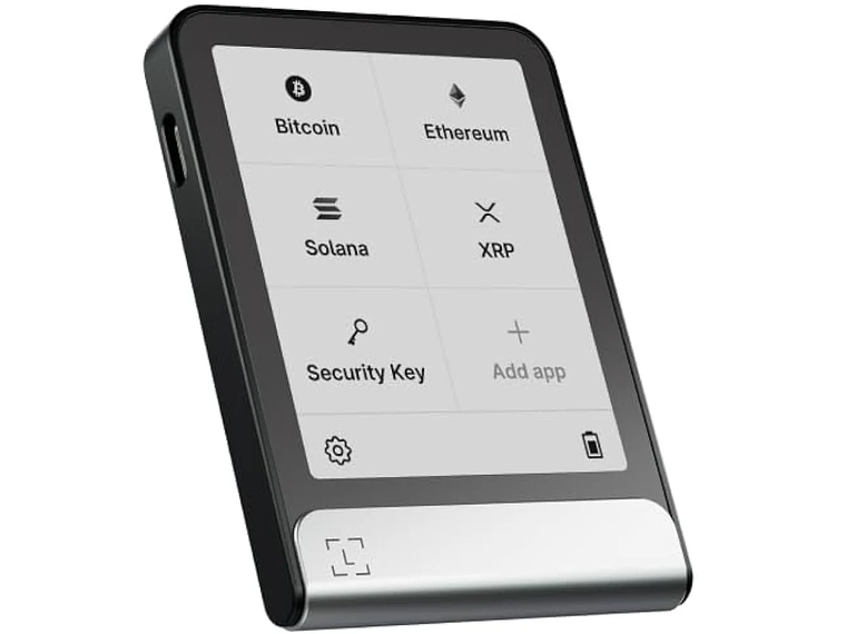 BILLETERA LEDGER FLEX CON PANTALLA TÁCTIL BTC ETH XRP 2