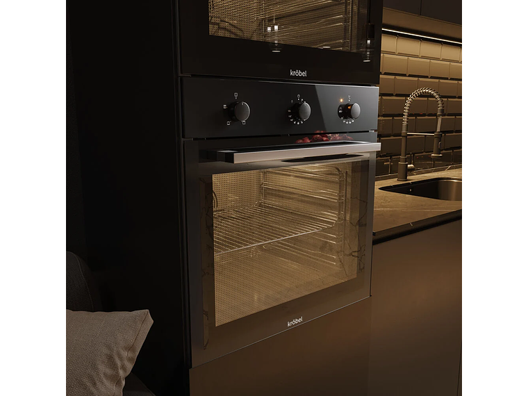 HORNO EMPOTRABLE KRÖBEL SERIE BLACK 4F 73L 2