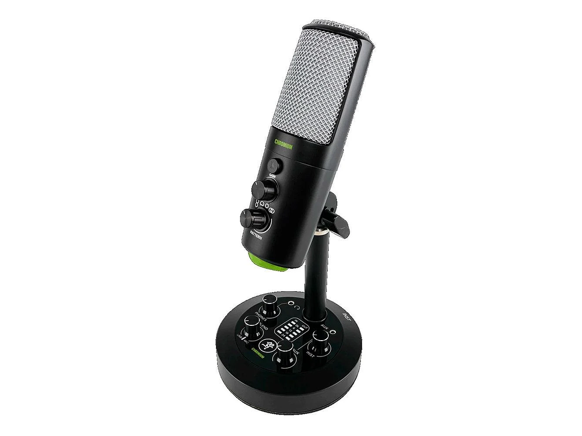 MICROFONO CONDENSADOR MACKIE USB C/MIXER 2 CANALES CHROMIUM 1