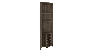 BAR FMFURNITURE ESQUINERO 8 BOTELLEROS Y PORTACOPAS FM 002O CAFE