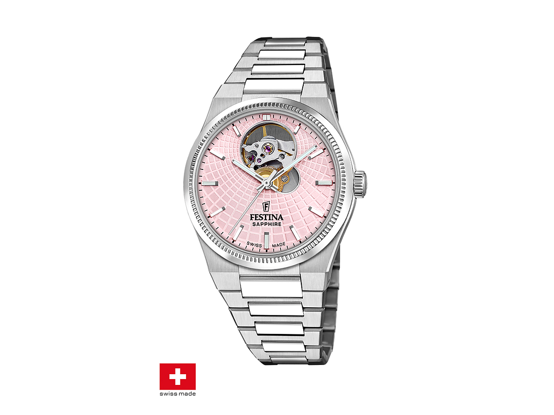 RELOJ F20054/2 FESTINA SWISS ROSA MUJER AUTOMÁTICO 1