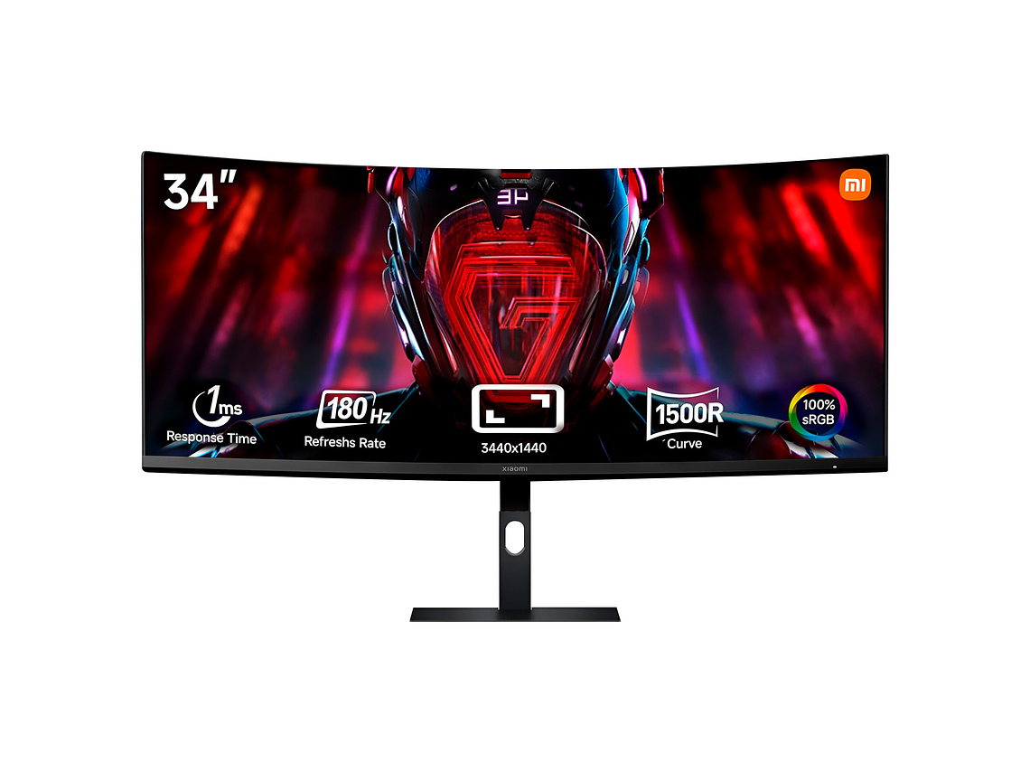 MONITOR GAMER CURVO XIAOMI G34WQI 34' WQHD 180HZ 1MS 5