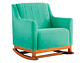 POLTRONA MECEDORA KIDSCOOL SOGNARE MADERA VERDE - Miniatura 1