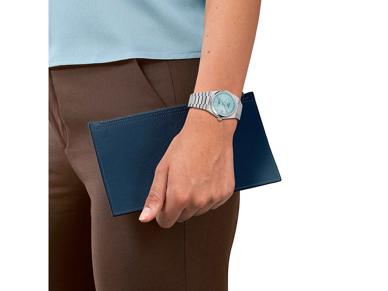 RELOJ TISSOT MUJER PRX POWERMATIC 35MM CELESTE 3