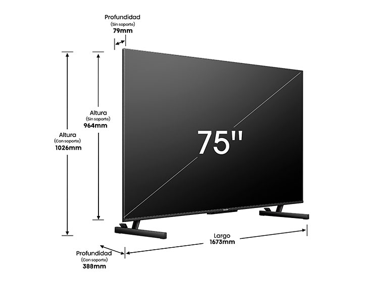 SMART TV HISENSE MINI LED UHD 4K 75