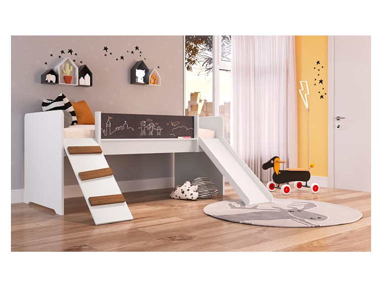 CAMA TRANSICIÓN INFANTIL KIDSCOOL PLAYGROUND BLANCO 3