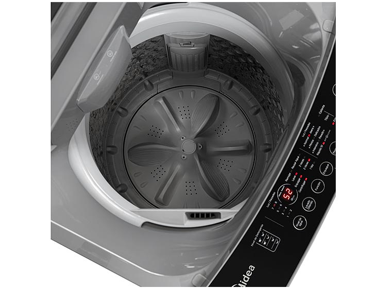LAVADORA CARGA SUPERIOR MIDEA MLS-095GE04N 9.5KG GRAFITO 9
