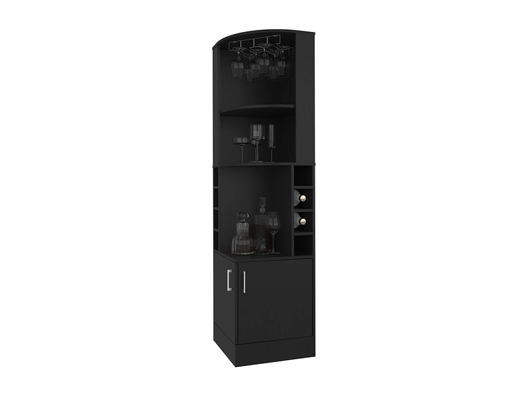 BAR FMFURNITURE ESQUINERO SOPORTE COPAS FM 001N NEGRO 4