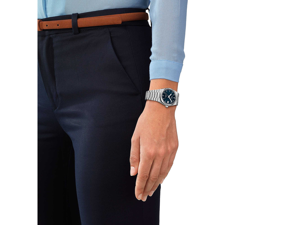 RELOJ TISSOT MUJER PRX POWERMATIC 35MM AZUL 3