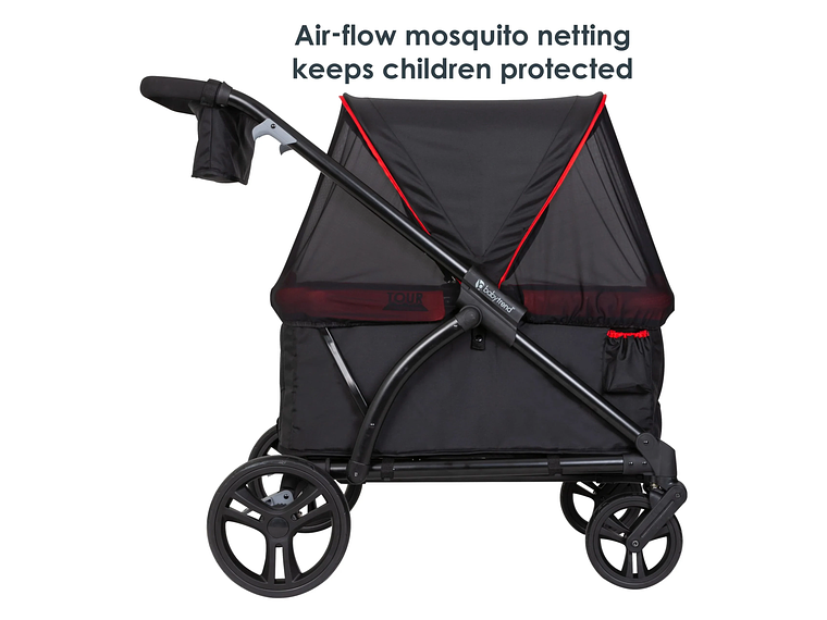 CARRO PASEO WAGON Y COCHE DOBLE MUV EXPEDITION 2 EN 1 MARS RED 6